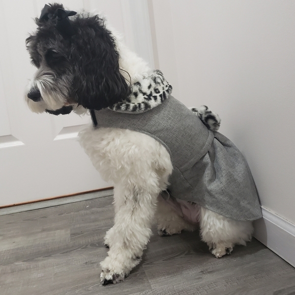 1839- Friends Forever Dog Dress Faux Fur NWT - Picture 9 of 12